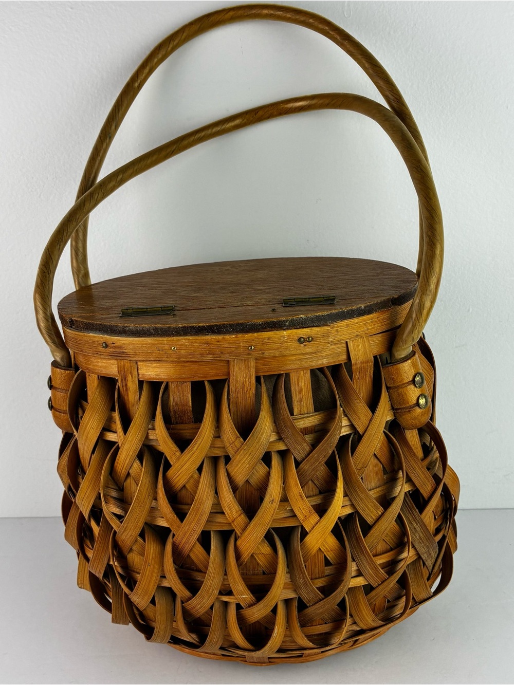 Vintage Donna John Wind Imports Made in Japan Wicker Basket Purse - Picture 3 of 9